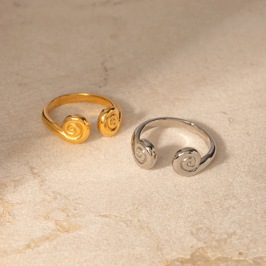 Adjustable Open Spiral Ring