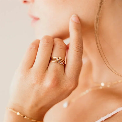 Dainty Birthstone Ring