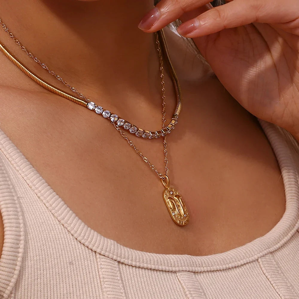 Dainty Zodiac Tarot Inspired Necklace