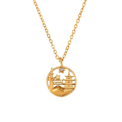 18k Landmark Adventures Travelers Necklace