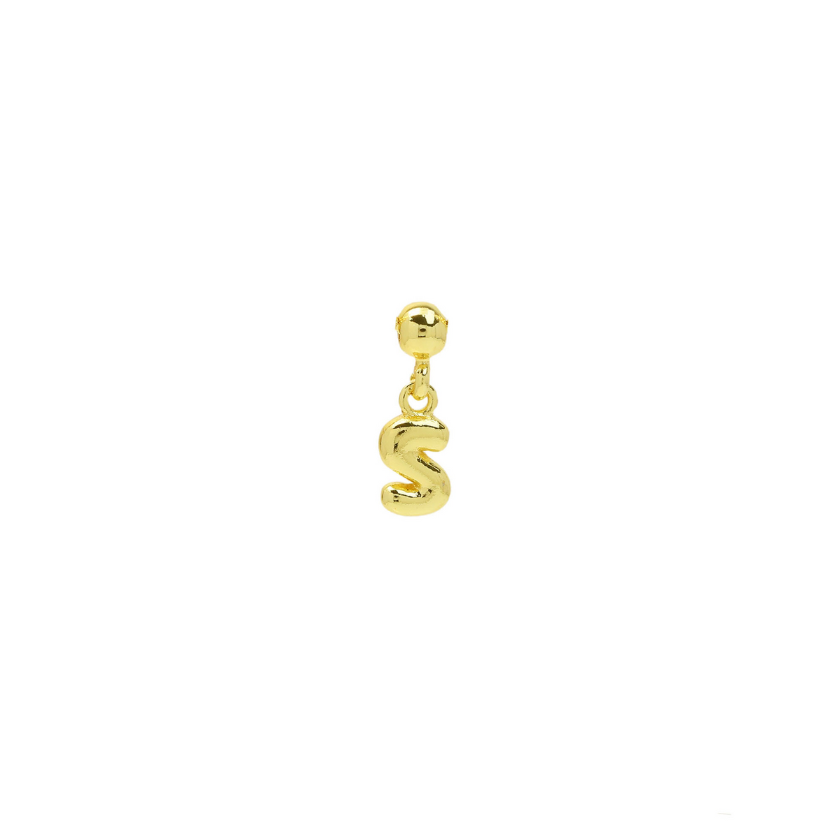 Dainty Satellite Bubble Letter Name Necklace