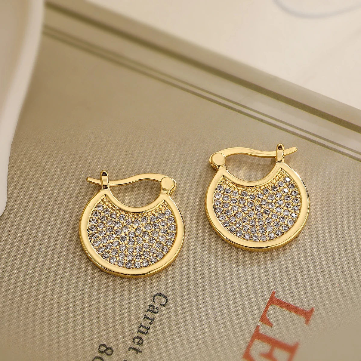 Dazzling Diamond Hoop Earrings