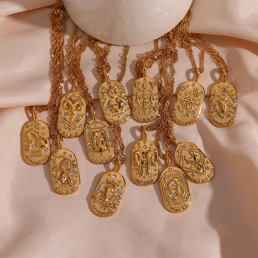 Dainty Zodiac Tarot Inspired Necklace
