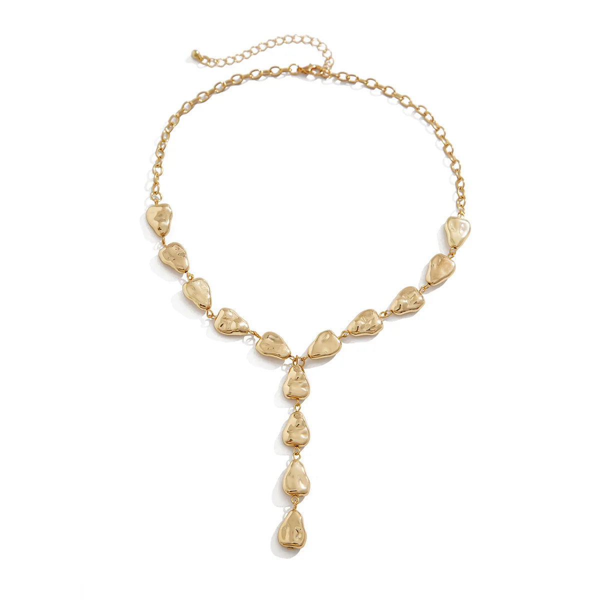 Modern Stone Inspired Lariat Necklace