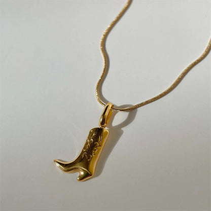 Dainty Country Boot Necklace