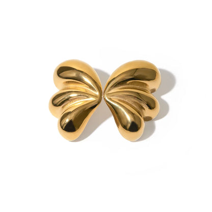 Elegant Three Petal Symmetrical Earrings