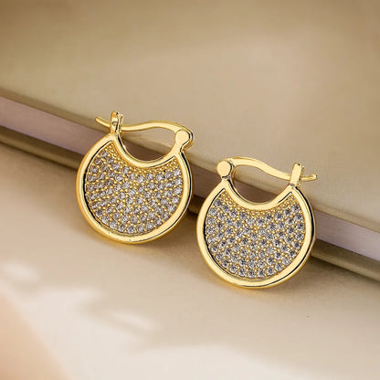 Dazzling Diamond Hoop Earrings