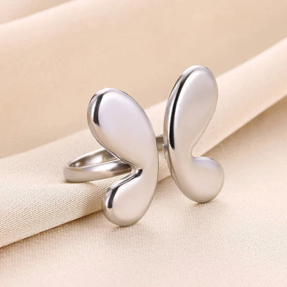 Adjustable Bubble Butterfly Wings Ring