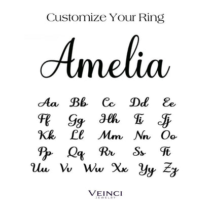 Adjustable Personalized Name(s) Wrap Ring