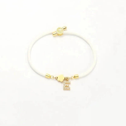 Adjustable Shape Letter Initial Bracelets