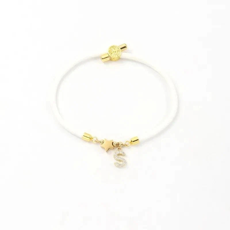 Adjustable Shape Letter Initial Bracelets