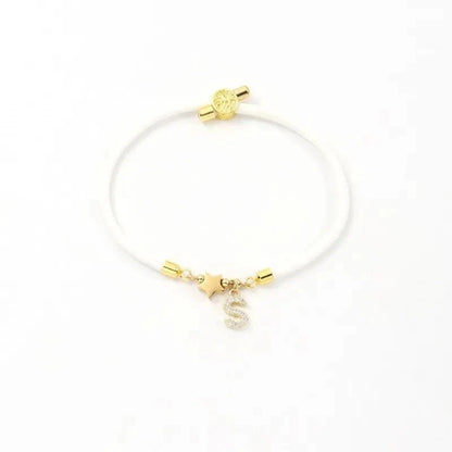 Adjustable Shape Letter Initial Bracelets