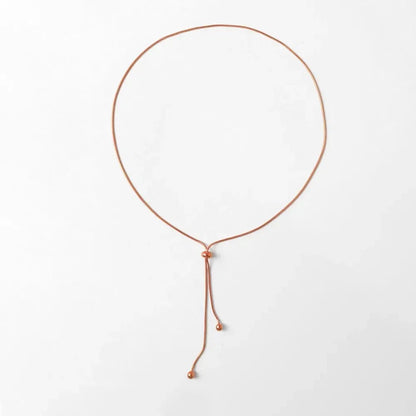 Adjustable Snake Chain Lariat Necklace