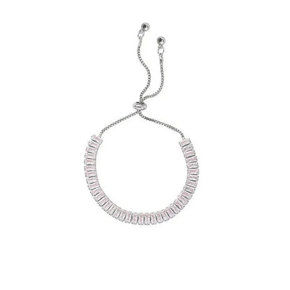 Baguette Crystal Adjustable Tennis Bracelets