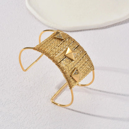 Bold Boho Wide Opening Cuff Bracelet