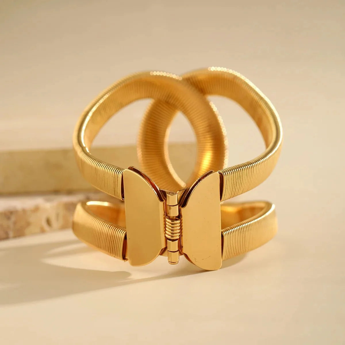 Chunky Spiral Cuff Bracelet