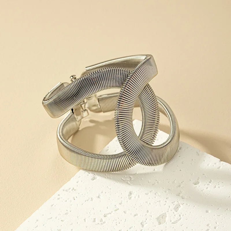 Chunky Spiral Cuff Bracelet