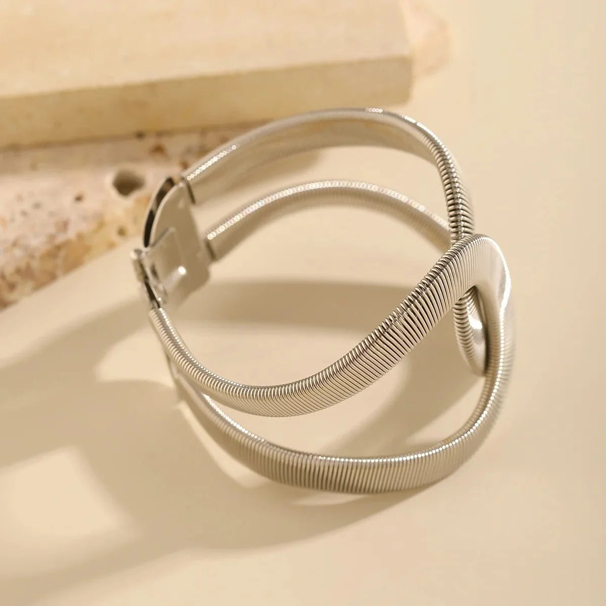 Chunky Spiral Cuff Bracelet