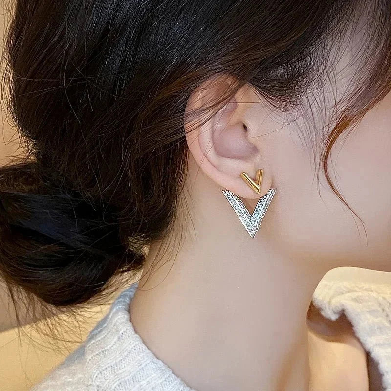 Classic Double V "Veinci" Earrings