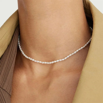 Classic Feminine 3mm Pearl Necklace