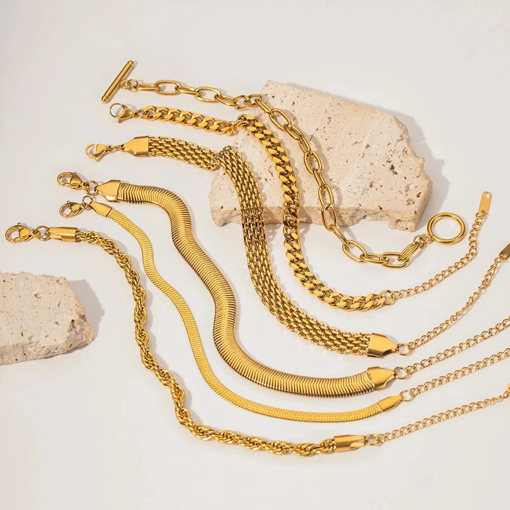 Classy Gold Mix & Match Bracelets