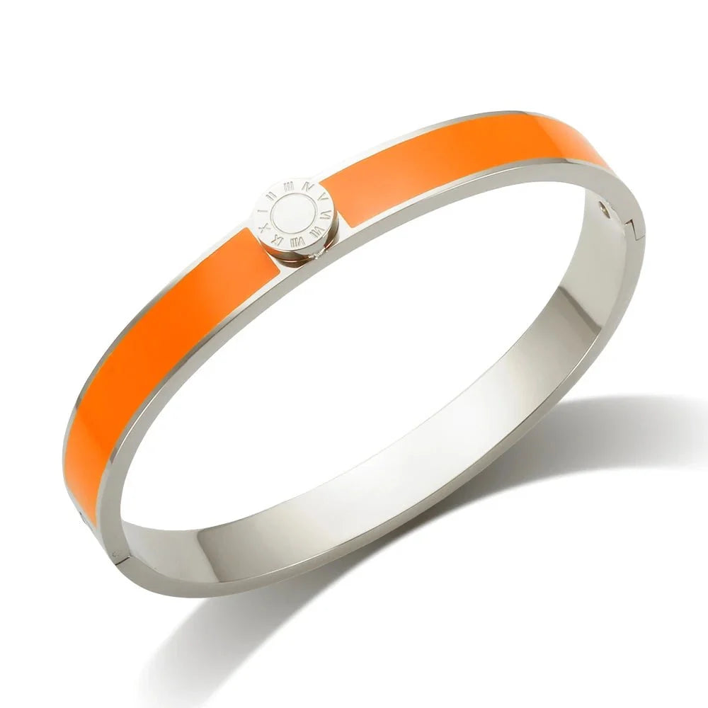 Classy Roman Numeral Bangle Bracelet and Rings