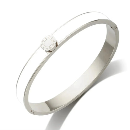 Classy Roman Numeral Bangle Bracelet and Rings