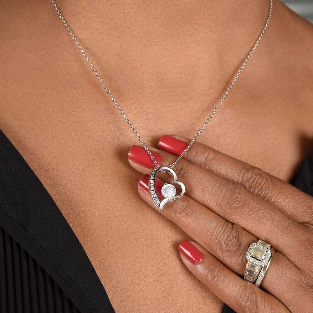 Dainty Diamond Symbolic Love Heart Necklace