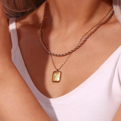 Dainty Birth Month Flower Necklace