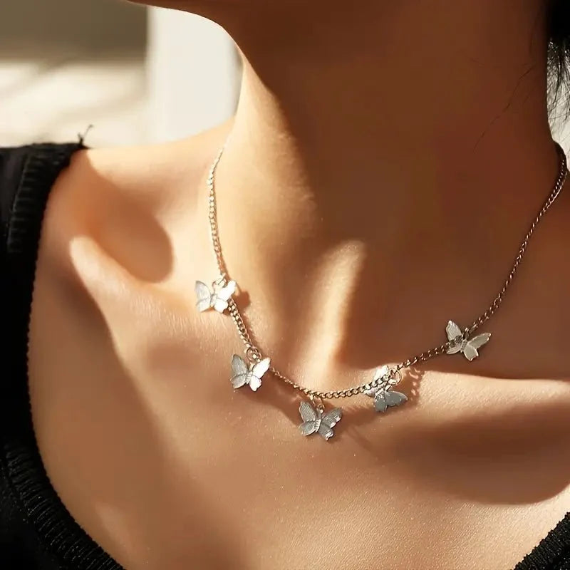 Dainty Butterfly Choker Necklace