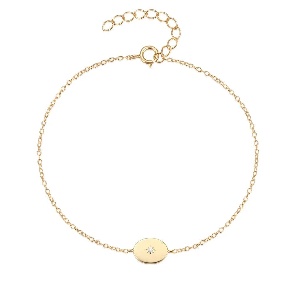 Dainty Chain North Star Bracelet