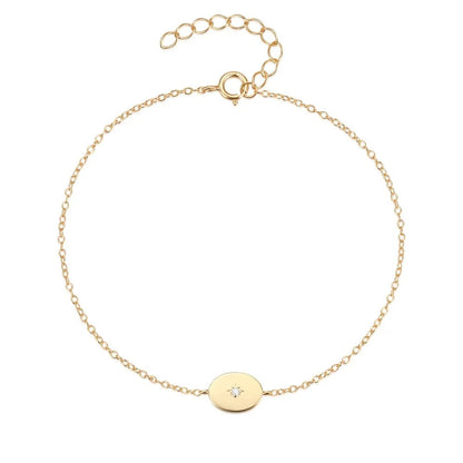 Dainty Chain North Star Bracelet