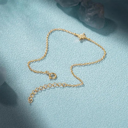 Dainty Chain North Star Bracelet