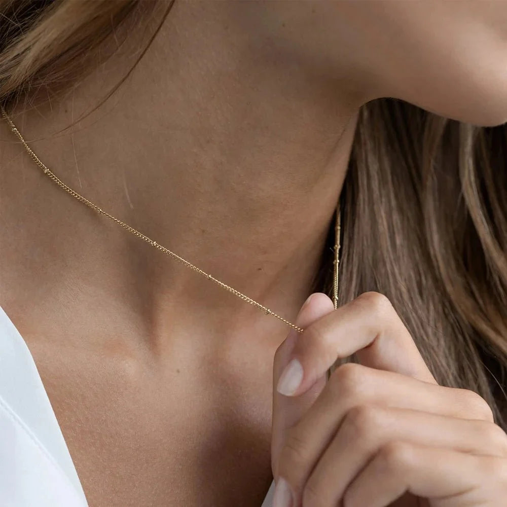 Dainty Classic Satellite Chain Necklace
