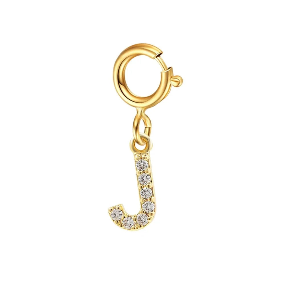 Dainty Cuban Figaro Chain Letter Initial Bracelet