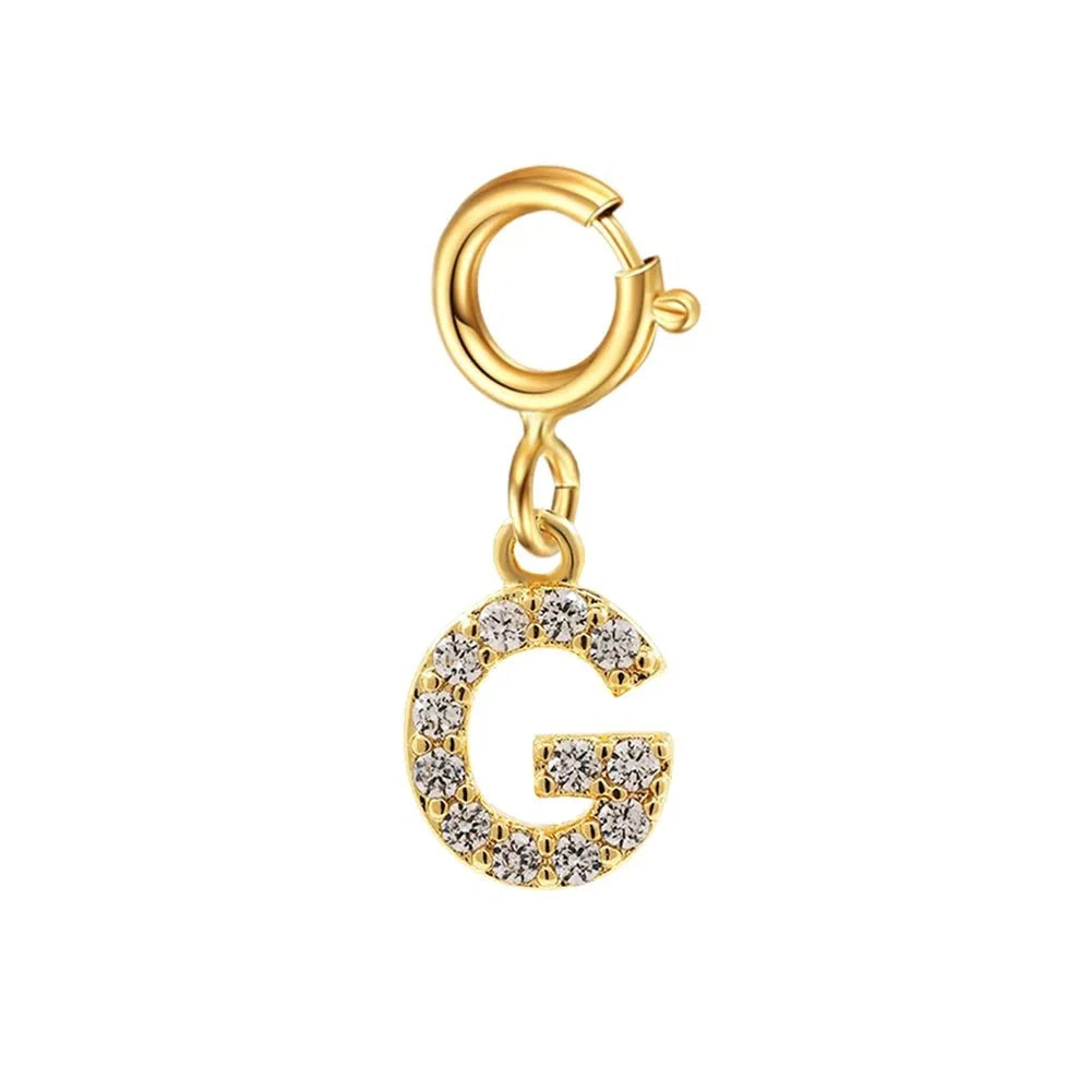 Dainty Cuban Figaro Chain Letter Initial Bracelet