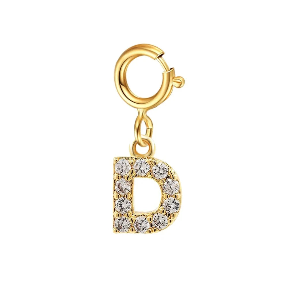 Dainty Cuban Figaro Chain Letter Initial Bracelet