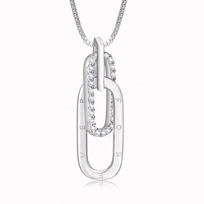 Dainty Forever Paperclip Love Necklace
