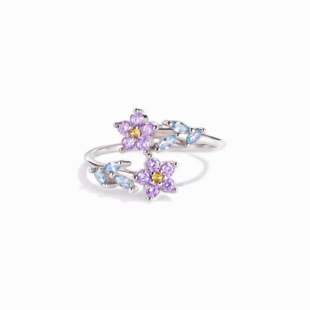 Dainty Forget-Me-Nots Floral Ring