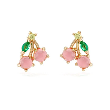 Dainty Fruit Hoop & Stud Earrings