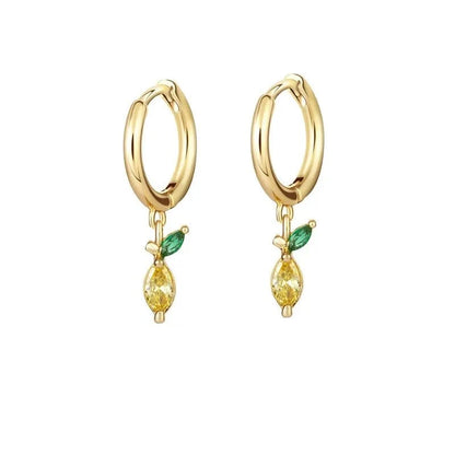 Dainty Fruit Hoop & Stud Earrings