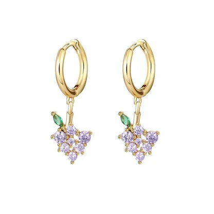 Dainty Fruit Hoop & Stud Earrings