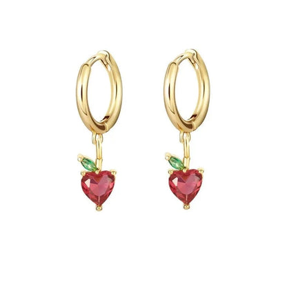Dainty Fruit Hoop & Stud Earrings