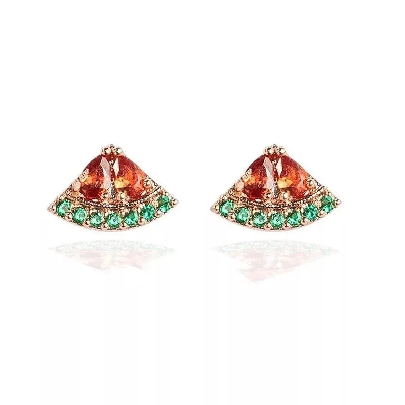 Dainty Fruit Hoop & Stud Earrings