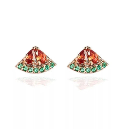 Dainty Fruit Hoop & Stud Earrings