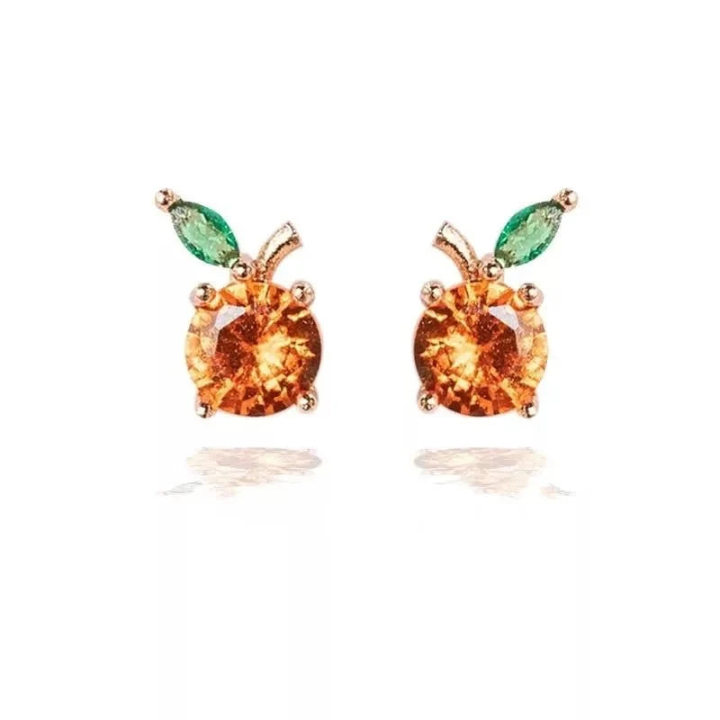 Dainty Fruit Hoop & Stud Earrings