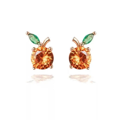 Dainty Fruit Hoop & Stud Earrings