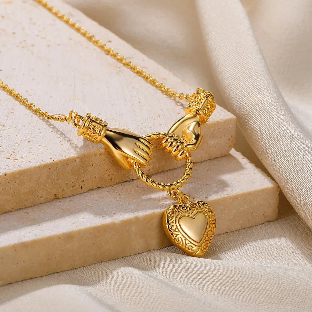 Dainty Holding Onto Love Necklace