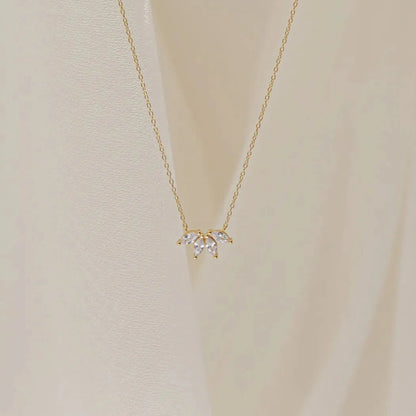 Dainty Lotus Floral Necklace