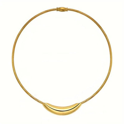 Dainty Modern Curve Choker Necklace